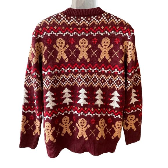 Gingerbread Man Ugly Christmas Sweater Size Large - Picture 3 of 4